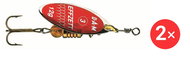 Effzett Predator Spinner, 2 × 7 g Size 2 Red - Glitter - Spinner