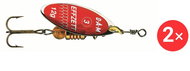 Effzett Predator Spinner, 2 × 12 g Size 3 Red - Glitter - Spinner