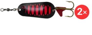 Effzett Standard Spoon 4,5 cm, 2 × 16 g Fluo Red / Black UV - Spinner