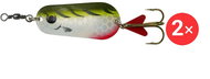 Effzett Standard Spoon 6,5 cm, 2 × 30 g Olive / Chartreuse Tiger UV - Spinner