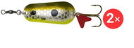 Effzett Standard Spoon 6,5 cm, 2 × 30 g Olive / Silver UV  - Třpytka