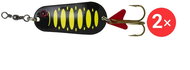 Effzett Standard Spoon 3,2 cm, 2 × 6 g Fluo Yellow / Black UV - Spinner