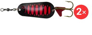 Effzett Standard Spoon 3,2 cm, 2 × 6 g Fluo Red / Black UV - Spinner