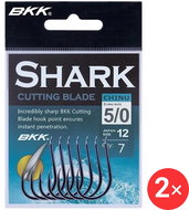 BKK Hook CHINU Shark Size 1 2 × 8 pcs - Fish Hook