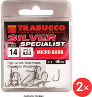 Trabucco Silver Specialist Size 16 2 × 15 pcs - Fish Hook