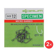 KORUM Xpert Specimen Micro Hooks, size 12, 2 × 10 pcs - Fish Hook