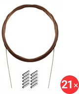 Delphin Steel line BOMB! with crimp. Clamps 3 × 7 strands 9 kg 10 m - Cable