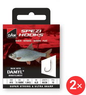 DAM Spezi Roach 2 × Size 10 0,16 mm 1,8 kg 4 lb 60 cm 10 pcs - Rig