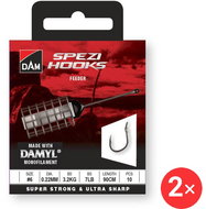 DAM Spezi Feeder 2 × Size 6 0,22 mm 3,2 kg 7 lb 90 cm 10 pcs - Rig