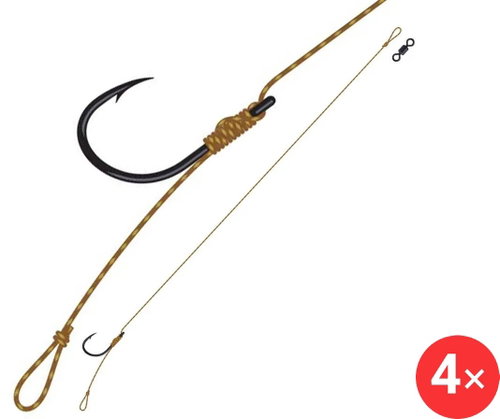 DAM Tactix Classic Rig 2 × Size 4 25 lb 20 cm 2 pcs - Rig - Main image