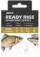 BKK Ready Rig Diamond Sode NI 2 × Velikost 16 0,1 mm 70 cm 10 ks - Návazec
