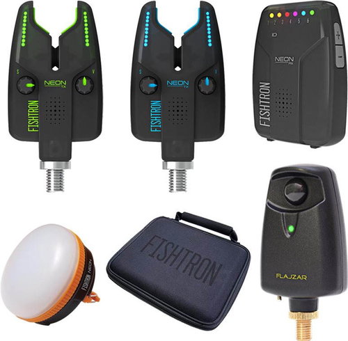 Flajzar set 2x Neon TX, RX listening Neon, Neon alarm ALF, briefcase, lamp - Alarm Set - Main image