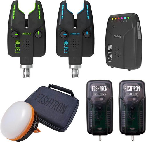 Flajzar set 2x Neon TX, listening Neon RX, TX Catfish 2, briefcase, lamp - Alarm Set - Main image