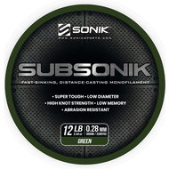 Sonik Subsonik Green 0,28mm 12lb 3000m - Fishing Line