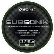 Sonik Subsonik Green 0,31mm 15lb 3000m - Fishing Line