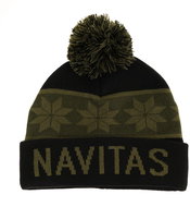 Navitas Snowflake Bobble Black - Čepice