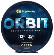 RidgeMonkey RM-Tec Orbit Double Tapered Mono 0,30 – 0,57 mm 12 – 35 lb 3× 300 m Green - Silon na ryby