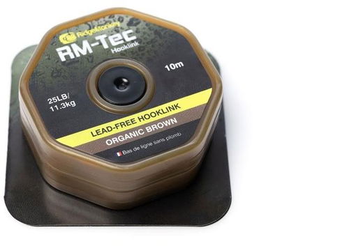 RidgeMonkey RM-Tec Lead Free Hooklink 25lb 10m Organic Brown - Šňůrka - Hlavní obrázek
