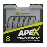RidgeMonkey Ape-X Straight Point Barbed Size 4 10pcs - Fish Hook
