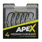 RidgeMonkey Ape-X Medium Curve 2XX Barbed 10ks - Háček na ryby