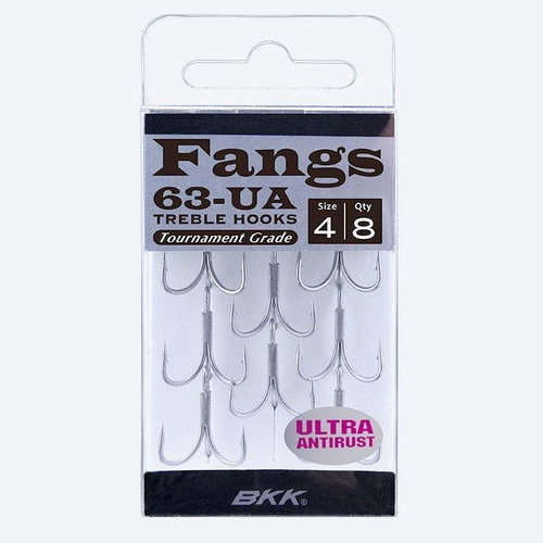 BKK Fangs-63 UA Size 2/0 6pcs - Triple-Hook - Main image