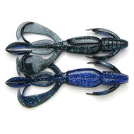 Keitech Crazy Flapper 2,8" 7,1cm 3,4g Black Blue 8pcs - Rubber Bait