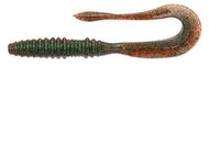 Keitech Mad Wag Mini 2,5" 6,3cm 0,6g Plum Green FLK 12pcs - Rubber Bait