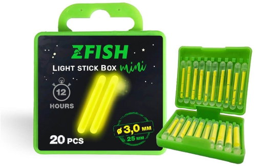 Zfish Chemical Light MINI Box 3 × 25 mm, 20 pcs - Chemical Light - Main image