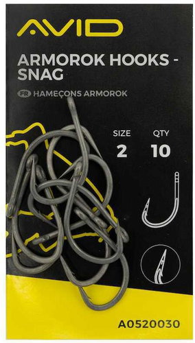 AVID Armorok Snag, size 2, 10 pcs - Fish Hook - Main image