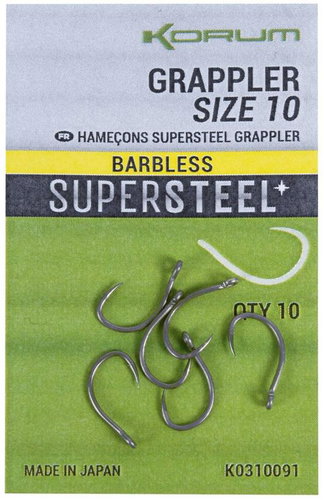 KORUM Grappler hook, size 10, 10 pcs - Fish Hook - Main image