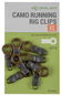 Korum Camo Running Rig Clips Small 8 ks - Spojka
