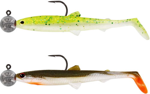 Westin BullTeez 9,5 cm, R 'N R 7 g, Dark Water Mix 5, 2 pcs - Rubber Bait - Main image