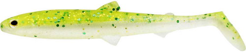 Westin BullTeez Shadtail 9,5 cm, 7 g, Sparkling Chartreuse 2 pcs - Rubber Bait - Main image