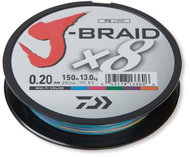 Daiwa Šňůra J-Braid Grand X8 Multicolor 150 m 0,20 mm 16 kg - Rybářská šňůra