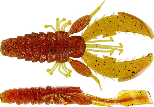 Westin CreCraw Creaturebait, 8,5 cm, 7 g, Motoroil Pepper, 5 pcs - Rubber Bait - Main image