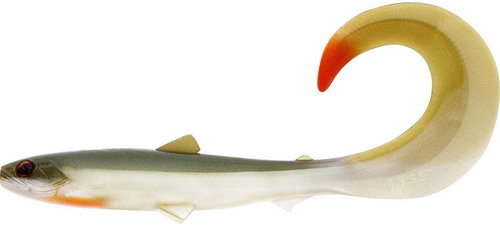 Westin BullTeez Curltail, 10 cm, 6 g, Bass Orange, 2 pcs - Rubber Bait - Main image