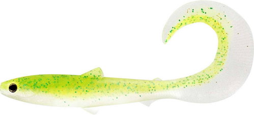 Westin BullTeez Curltail, 14 cm, 15 g, Sparkling Chartreuse, 2 pcs - Rubber Bait - Main image