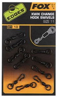 Fox Edges Kwik Change Hook Swivels, size 11, 10 pcs - Swivel