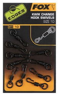Fox Edges Kwik Change Hook Swivels, size 10, 10 pcs - Swivel