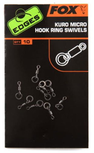 Fox Edges Kuro Micro Hook Ring Swivels 10 pcs - Swivel - Main image