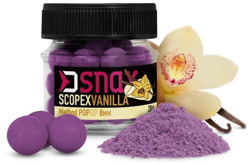 Delphin D Snax POP Scopex-Vanilla 20 g 8 mm - Pop-up Boilies - Main image