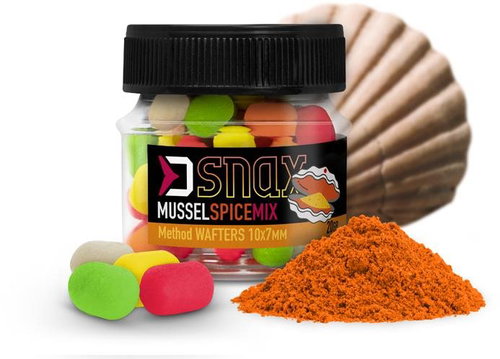 Delphin MIX D Snax WAFT Mussel-Spice 20 g 10×7 mm - Wafters - Main image