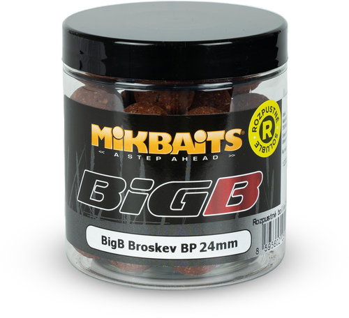 Mikbaits Boilies BiG BigB Peach Black pepper 250 ml 24 mm - Boilies - Main image