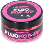 Mikbaits Mini Plovoucí fluo boilies Jahoda 100 ml 10 mm - Pop-up boilies