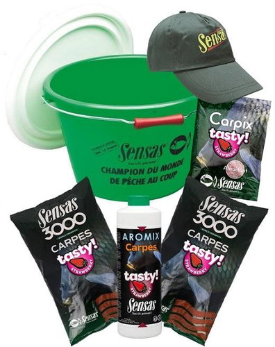 Sensas Action Bucket 3000 Carp Tasty Strawberry - Lure Mixture - Main image