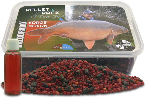 Haldorádó Pellets Pellet Pack By Döme Gábor 400 g Red Demon + 50 ml aroma - Pellets - Main image