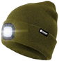 Holdcarp LED Light USB Beanie Zelená - Zimní čepice