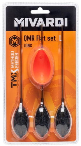 Mivardi Method Feeder set QMR Flat Long L (30 g + 40 g + 50 g + mould) - Method Feeder - Main image