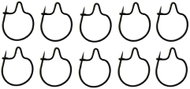 Merco Worm Clip 9 mm, 15 × 10 ks  - Worm Hook