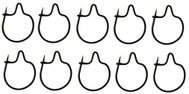 Merco Worm Clip 11 mm, 15 × 10 ks  - Worm Hook